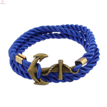 2018 Fashion Alloy punk rock navy wind Multilayer twining anchor bracelet for men